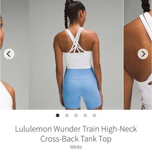 lululemon Wunder Train High-Neck Cross-Back Tank Top